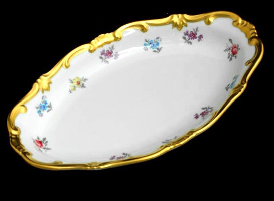 Селедочница 23 см. «Мейсенский цветок»