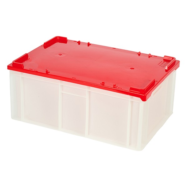 Ящик для продуктов сплошной морозостойкий, полиэтилен, 46 л, белый