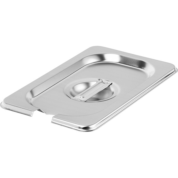 Крышка для гастроемкости GN 1/9 с вырезом для ложки, нержавеющая сталь, 18✕11✕3 см Крышка для гастроемкости GN 1/9 с вырезом для ложки, нержавеющая сталь, 18✕11✕3 см