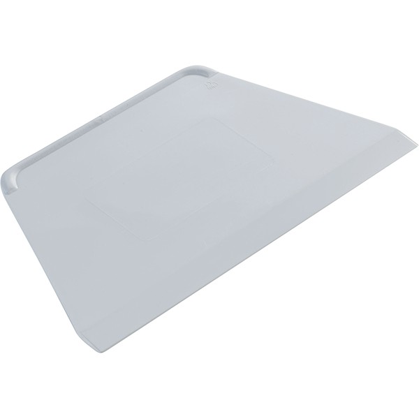 Шпатель твердый, пластик, 21,5✕13 см, белый