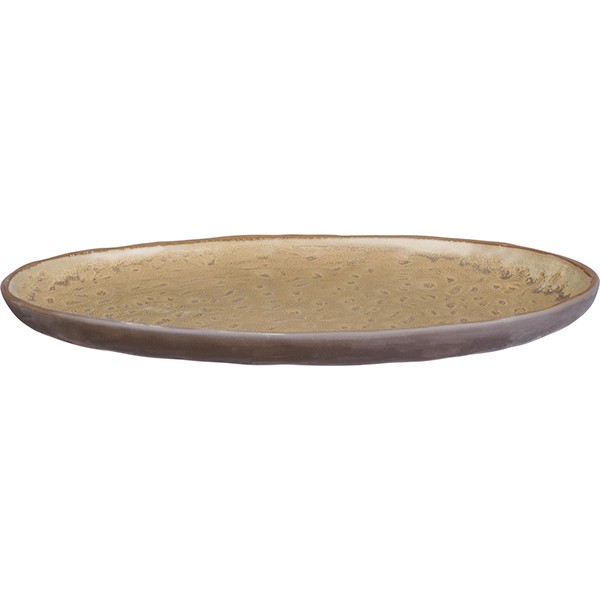 Блюдо «Грасп» овальное, керамика, 290✕180✕23 мм, коричневый