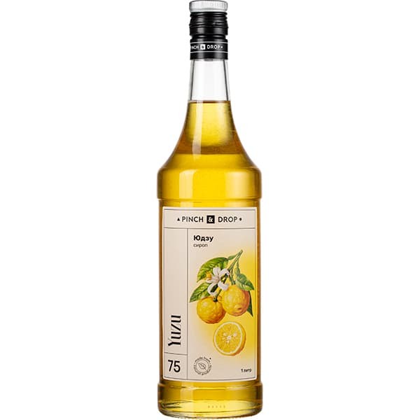 Сироп «Юдзу» Pinch&Drop, стекло, 1 л, жёлтый