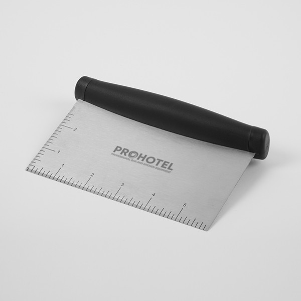 Шпатель кондитерский, нержавеющая сталь, пластик, 165✕100✕0,8 мм, черный