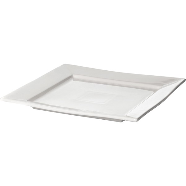Тарелка квадратная «Кунстверк» H=25, L=270, B=270мм; белый