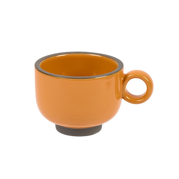 Чашка чайная «Блисс», фарфор, 225 мл, оранжевый
