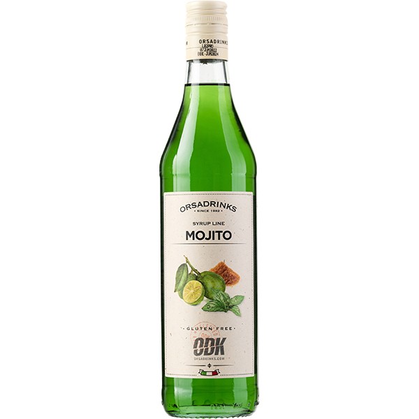Сироп «Мохито» ODK, стекло, 0,75 л, зелёный