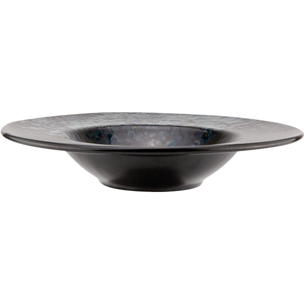 Тарелка для пасты «Фобос», керамика, 28,5 см, черный, синий