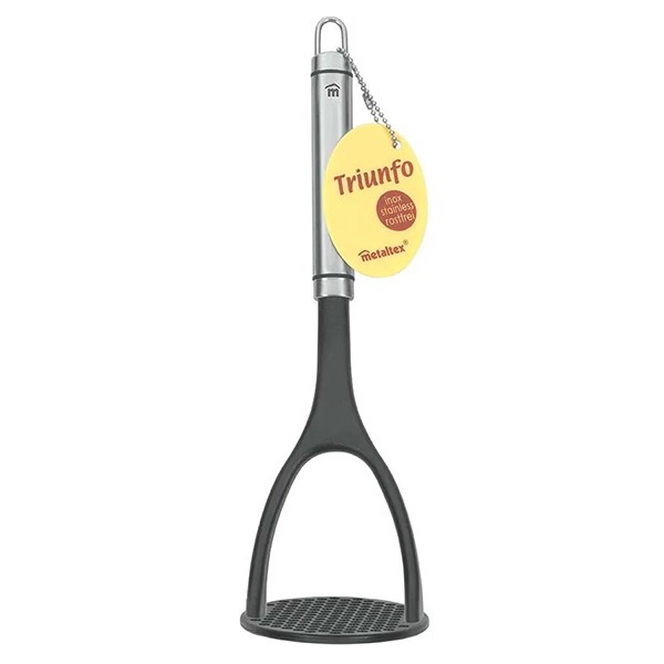 Пресс для картофеля «Триунфо», нержавеющая сталь, нейлон, 30,5 см, черный