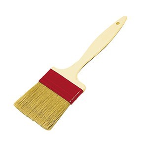 Кисточка кондит., пластик,щетина натур., L=28/6,B=5см, бежев.,бордо