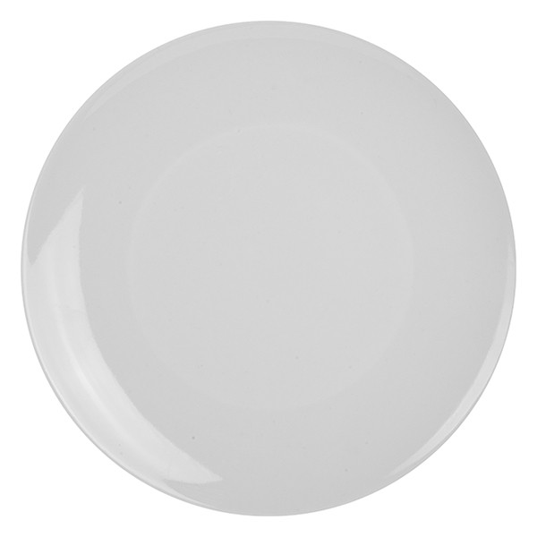 Тарелка «Универсал» мелкая, фарфор, 20 см, белый