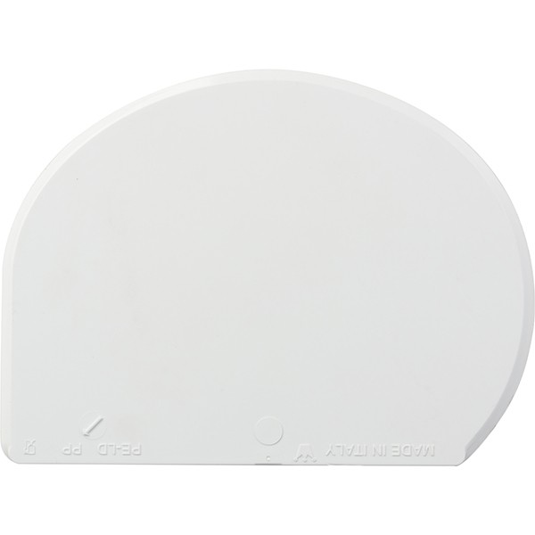 Шпатель твердый, пластик, 15✕11 см, белый