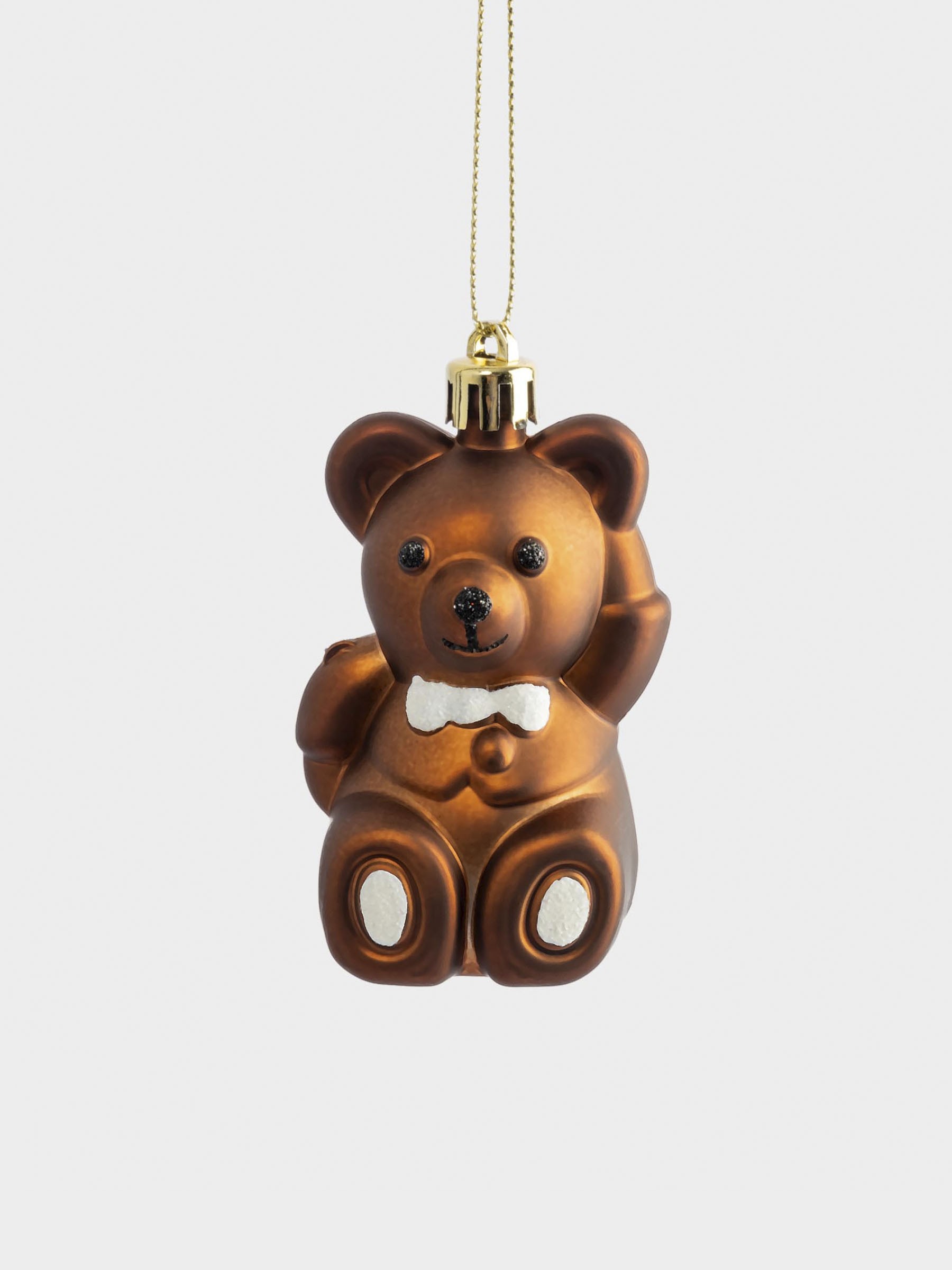 Игрушка елочная, 4✕8 см, пластик, коричневая, Мишка, New year Игрушка елочная, 4✕8 см, пластик, коричневая, Мишка, New year